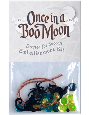 Embellishment kit for block three in Once in a Boo Moon.
