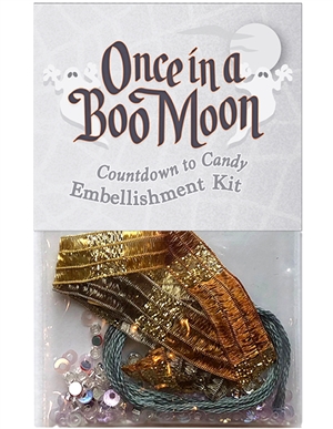 Embellishment kit for block four in Once in a Boo Moon.