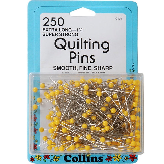 Collins Extra Long Pins 1 3/4" - 250 ct