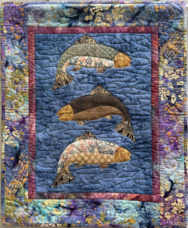 Fish Tales Finished Quilt by McKenna Ryan