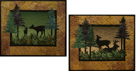 Dusk Til Dawn - Finished Quilt Blocks (Pair) - SOLD!