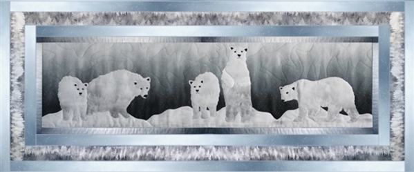 Polar Bears hanging wall quilt by McKenna Ryan