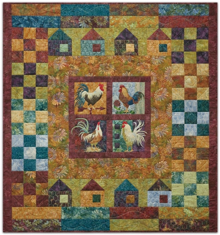 All Cooped Up - Finished Pieced Quilt