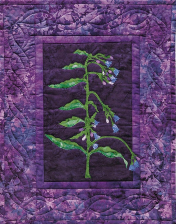 Tall Blue Bell - Finished Wall-Hanging