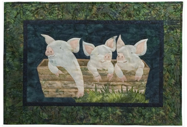 Pork It Over - Finished Wall-Hanging