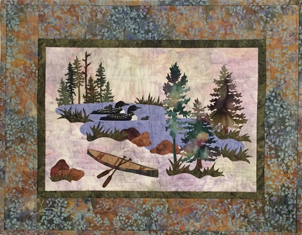 Echo Lake - Finished Quilt Block - SOLD!