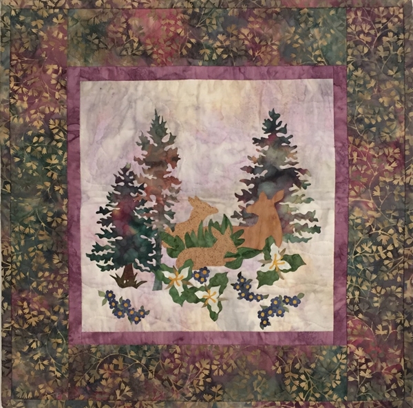 Nestled Inn - Finished Quilt Block - SOLD!