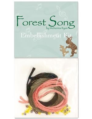 Embellishment kit for McKenna's 2018 Row, Forest Song