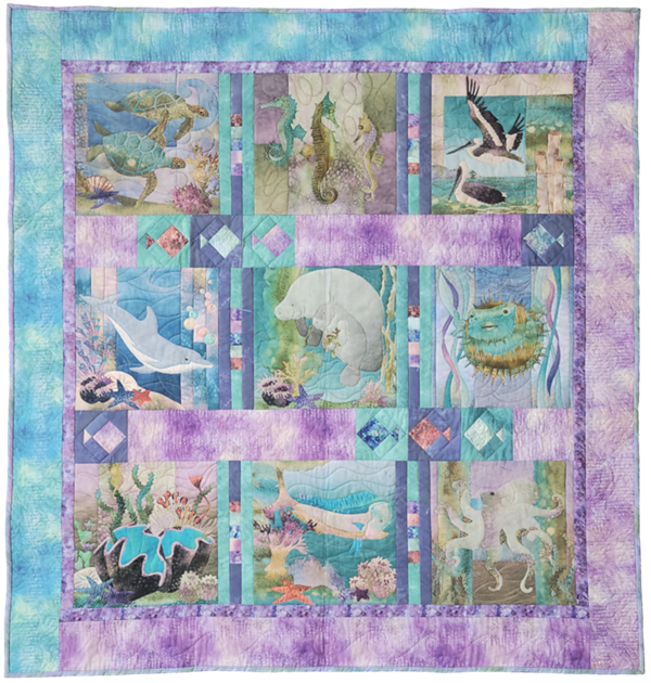 Sea Breeze Pieced Quilt Complete Kit