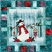 Frosty Perch Applique Pattern