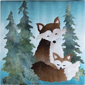 Fox - Fabric Art Print