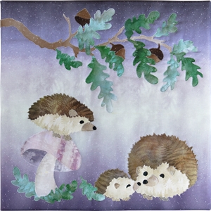 Hedgehog - Fabric Art Print