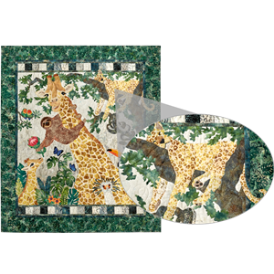 Leopard & Tree Applique Pattern - BOM Month 2