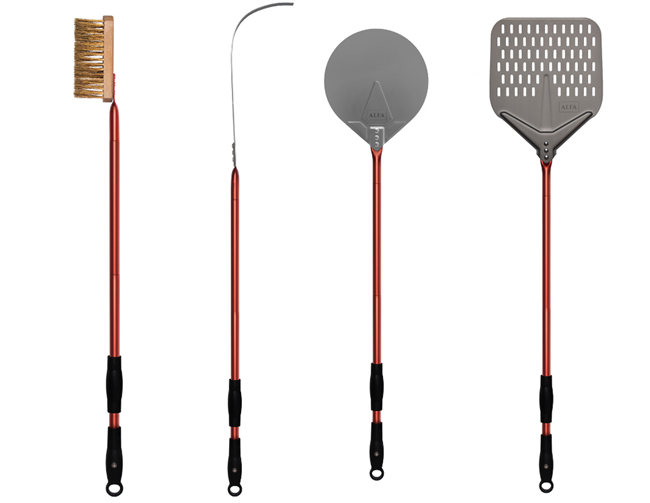 AC-4PSET24RD 24" Medium Peel, Turner, Brush, & Rake RED