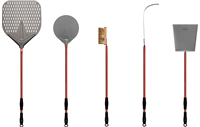 AC-5PSET36RD 36" Medium Peel, Turner, Brush, Rake, & Shovel RED