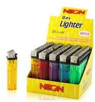 50 units Neon electronic Lighter