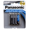 4-pk AAA Panasonic Batteries