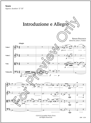 Bracesco, Introduzione e Allegro