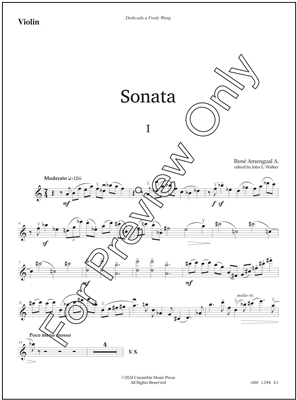 Amengual, Sonata