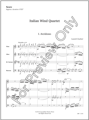 Zucker, Italian Wind Quartet