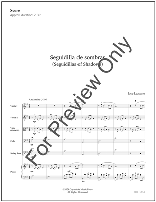 Lezcano, Seguidilla de sombras