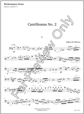 Oliveira, Cantilleanas No. 2