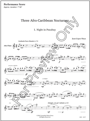 Lopez, Three Afro-Caribbean Nocturnes