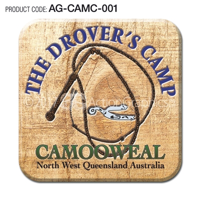 The Drover's Camp - Set of 2 coasters  AG-CAMC