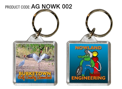 Nowland Engineering Burketwon - Square Keyring