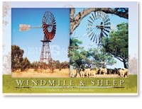 Windmill & Sheep - Large Postcard  AOBL-029