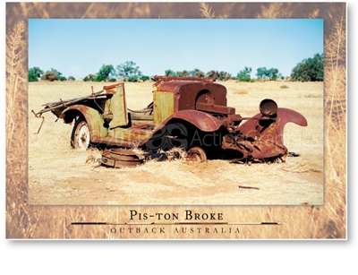 Pis-ton Broke - Large Postcard  AOBL-044