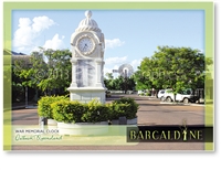 War Memorial Clock - Standard Postcard  BAR-005