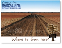 Outback track - Standard Postcard  BAR-017