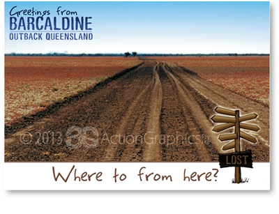 Outback track - Standard Postcard  BAR-017