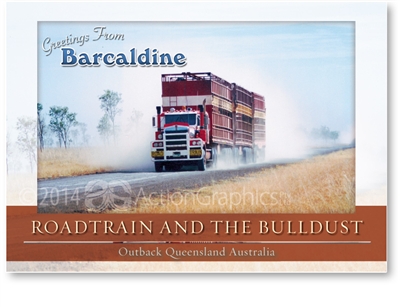 Roadtrain and The Bulldust - Standard Postcard  BAR-020