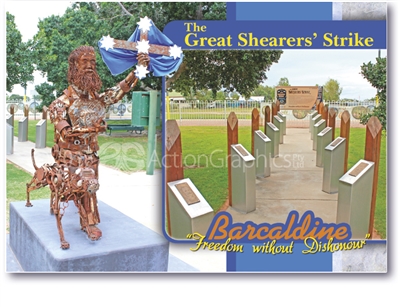 The Great Shearers' Strike - Standard Postcard  BAR-022