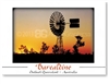 Barcaldine Windmill Sunset - DISCOUNTED Standard Postcard  BAR-418