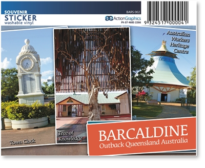 Barcaldine Outback Queensland Australia - Rectangular Sticker BARS-002