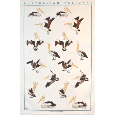 PELICANS Cotton/Linen Tea Towel - BC412