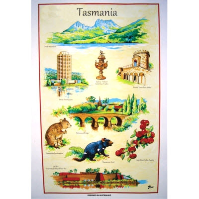 TASMANIA Cotton/Linen Tea Towel - C744