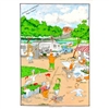 OUTDOOR ADVENTURE "HAPPY CAMPERS" Cotton/Linen Tea Towel - C770