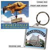 Yellow Belly Country - 40mm x 40mm Keyring  CHAK-002