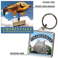 Yellow Belly Country - 40mm x 40mm Keyring  CHAK-002