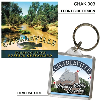 Warrego River - 40mm x 40mm Keyring  CHAK-003