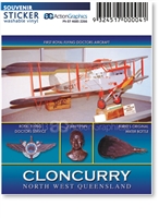 Cloncurry John Flynn Museum - Rectangular Sticker  CLOS-017