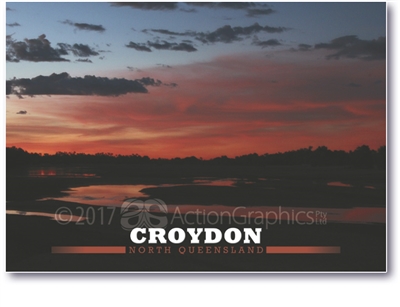 Sunset at Croydon - Standard Postcard CROY-001