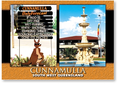 Cunnamulla Daly Forecast - Standard Postcard  CUN-244