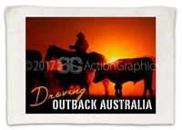 Droving at Outback - Sublimated Hand Towels