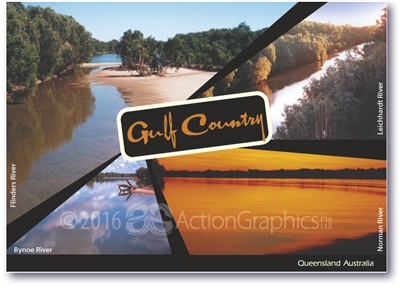 Gulf Count - Flinders River, Bynoe River, Leichhardt River, Norman River - Standard Postcard  GUL-110