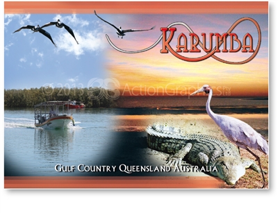 Karumba Collage - Standard Postcard  KAR-004